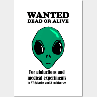 Alien Wanted Poster Posters and Art